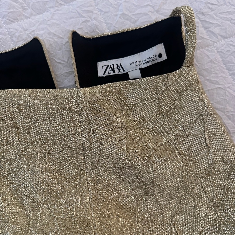 Zara Gold Mini Dress - Picture 6 of 6